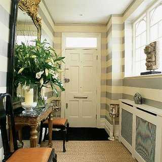 stripped hallway