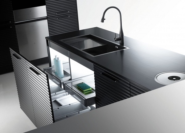Los muebles multifuncionales para cocina ofrecen gran espacio para organizar utensilios, además de ser elegantes y aportar a la decoración